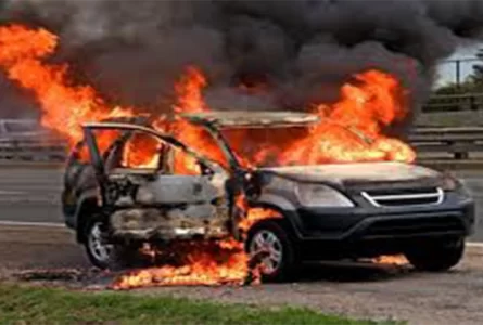 Ronan Car Accident Causes SUV Fire and Injuries